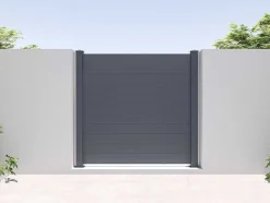 EXPERTLAND Afscherming En Omheining-Hek, H182 X L188,6 Cm In Donkergrijs Aluminium - Otavio