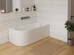 Shower & Design Hoekbad-Hoekbad - 240L - 170 X 75 X 58 Cm - Rechtse Hoek - Anika