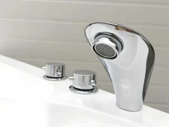 Shower & Design Hoekbad-Hoekbad Met Kraan Navona - 263 L - 135 X 135 X H54 Cm