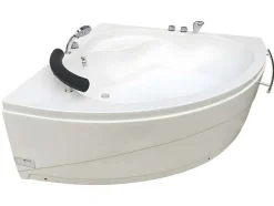 Shower & Design Hoekbad-Hoekbad Met Kraan Navona - 263 L - 135 X 135 X H54 Cm