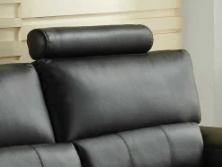 LINEA SOFA Leren Zitbank-Hoekbank Van Leer Metropolitan Ii - Zwart - Hoek Rechts