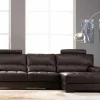 LINEA SOFA Leren Zitbank-Hoekbank Van Leer Metropolitan Ii - Bruin - Hoek Rechts