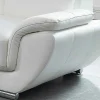 LINEA SOFA Leren Zitbank-Hoekbank Van Leer Nahia - Wit - Hoek Links