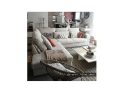 Vente-unique Charmant-Hoekbank Van Ribfluweel Mondovi - Beige - Hoek Links