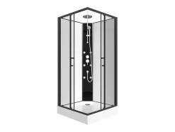 Shower & Design Douchecabine-Hoekdouchecabine Met Massagefunctie - L80 X B80 X H225 Cm - Kivora