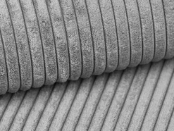 Vente-unique Aanbiedingen: Zitbank & Fauteuil-Hoekslaapbank Amelia Van Pascal Morabito - Ribfluweel - Lichtgrijs - Hoek Links