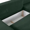 Vente-unique Aanbiedingen: Zitbank & Fauteuil-Hoekslaapbank Amelia Van Pascal Morabito - Ribfluweel - Spargroen - Hoek Rechts