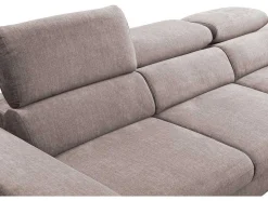 PASCAL MORABITO Speciale Modellen Zitbanken & Fauteuils-Hoekslaapbank Sepina Van - Stof - Taupe - Hoek Links