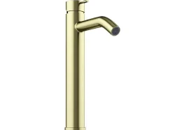 Shower & Design Kraan-Hoge Mechanische Mengkraan Met Afgerond Uiteinde - Goud Met Satijnglans - Arlanza