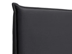 Vente-unique Hoofdeinde En Brugkast-Hoofdbord 180 Cm - Fluweel - Antraciet Grijs - Ambrilia