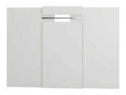 Vente-unique Hoofdeinde En Brugkast-Hoofdeinde Maraba - Uitbreidbaar 140/160Cm - Wit