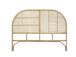 Vente-unique Hoofdeinde En Brugkast-Hoofdeinde Van 160 Cm - Rotan - Naturel - Loneva