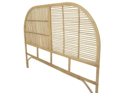 Vente-unique Hoofdeinde En Brugkast-Hoofdeinde Van 160 Cm - Rotan - Naturel - Loneva