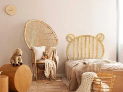 Vente-unique Kindermeubel-Hoofdeinde Van 90 Cm - Rotan - Kleur: Naturel - Tedyo