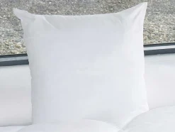 NATUREA Hoofdkussen-Hoofdkussen Van Biologisch Katoen 60 X 60 Cm Van - 550 G/M - Bruine Bies - Nature Confort