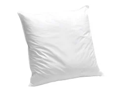 NATUREA Hoofdkussen-Hoofdkussen Van Biologisch Katoen 60 X 60 Cm Van - 550 G/M - Bruine Bies - Nature Confort