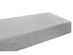 Vente-unique Kinderbed-Hoogslaper 90 X 200 Cm Met Bureau, Slaapbank En Opbergruimte - Massief Grenen - Gebleekt + Matras - Goliath Iii