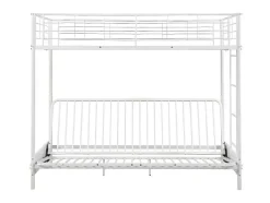 Vente-unique Kinderbed Hoogslaper-Hoogslaper Modulo Iv - 90 X 190 Cm - Wit