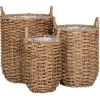 Vente-unique Decoratieobject Voor Binnen-Hue Planten Schuilplaatsen Set Van 3 Stuks. Buitenshuis Naturel.