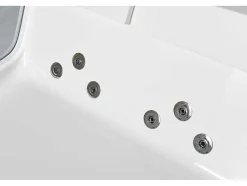 ELITESHOPPING Massagebad-Hydromassagebad Met 2 Panoramische Glazen 170 X 120 Cm 8 Jets Gemma