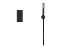 Shower & Design Douchekolom-Inbouw Douche Met Thermostatische Mengkraan - Mat Zwart - Timavo