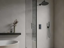 Shower & Design Douchekolom-Inbouw Douche Met Thermostatische Mengkraan - Mat Zwart - Timavo
