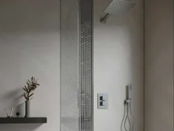 Shower & Design Douchekolom-Inbouw Douche Met Thermostatische Mengkraan - Geborsteld Nikkelkleur - Terek