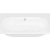 Shower & Design Wastafel-Inbouwwastafel Van Hars Met Steeneffect - Wit - L60 X B46 Cm - Okiwa