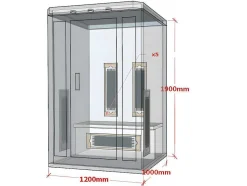 VOGUE SAUNA Infraroodsauna-Infraroodsauna 2 Personen Serie Prestige Oslo Ii