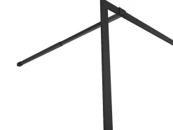 Shower & Design Douchewand-Inloopdouchescherm - 120 X 200 Cm - Mat Zwart - Gehard Glas - Amberi