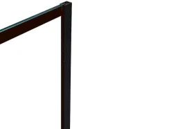 Shower & Design Douchewand-Inloopdouchewand Industriele Stijl Sefana - 140X200 Cm - Zwart
