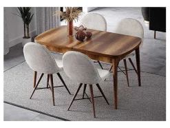 Homemania Eettafel-Irmak Tafel, Walnoot, 178X80X72 Cm, Epikasa