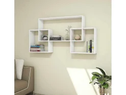EPIKASA Boekenkast & Vitrine-Isabel Plank, Wit, 150X22X75 Cm,