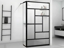 Shower & Design Douchewand-Italiaans Douchescherm In Industriele Stijl - 140 X 200 Cm - Sefana