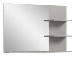 Vente-unique Accessoires & Spiegels-Jaru Spiegel Bad 100Cm 3 Planken Grijs,Zwart.