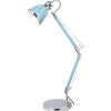 EPIKASA Lamp-Jerona Tafellamp, Blauw, Chroom, 21X21X86 Cm,