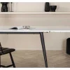 Vente-unique Eettafel-Jimmy Eetkamertafel 90X150/240Cm Met Extra Plaat Hpl Wit.