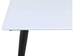 Vente-unique Eettafel-Jimmy Eetkamertafel 90X150/240Cm Met Extra Plaat Hpl Wit.