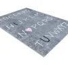 RugsX Kindervloerkleed-Junior 52106.801 Tapijt Wasbaar Alfabet Voor Kinderen Antislip - Grijs 120X170 Cm
