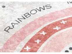 RugsX Kindervloerkleed-Junior 51300.802 Tapijt Wasbaar Regenboog, Stippen Voor Kinderen Antis 160X220 Cm