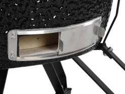 Vente-unique Buitenkeuken-Kamado-Houtskoolbarbecue Van Keramiek En Bamboe 67 X 85 X 120 Cm - Ayumi