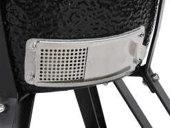 Vente-unique Buitenkeuken-Kamado-Houtskoolbarbecue Van Keramiek En Bamboe 45 X 63 X 105 Cm - Izaki