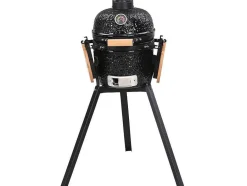 Vente-unique Buitenkeuken-Kamado-Houtskoolbarbecue Van Keramiek En Bamboe 32 X 52 X 94 Cm - Eriko