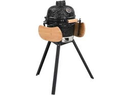 Vente-unique Buitenkeuken-Kamado-Houtskoolbarbecue Van Keramiek En Bamboe 32 X 52 X 94 Cm - Eriko