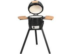 Vente-unique Buitenkeuken-Kamado-Houtskoolbarbecue Van Keramiek En Bamboe 32 X 52 X 94 Cm - Eriko