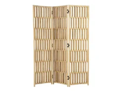 OZAIA Kamerscherm-Kamerscherm Van Rotan Met 3 Luien - L140 X H180 Cm - Naturel - Gideon