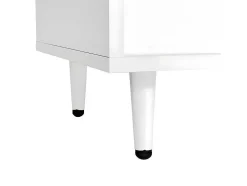ModernLuxe Kaptafels-Kaptafel Met Spiegel En Led-Verlichting - 2 Lades En Een Uitneembare Kast - Wit (Kruk Niet Inbegrepen)