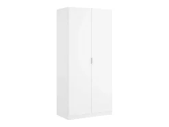 Vente-unique Kledingkast-Kast Met 2 Deuren - L81 Cm - Wit - Listowel