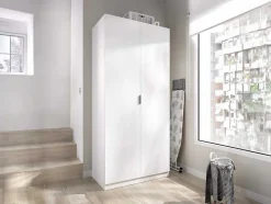 Vente-unique Kledingkast-Kast Met 2 Deuren - L81 Cm - Wit - Listowel