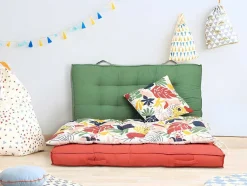 OZAIA Tuindecoratie-Katoenen Paletkussen - 80 X 120 X 12 Cm - Groen - Baila